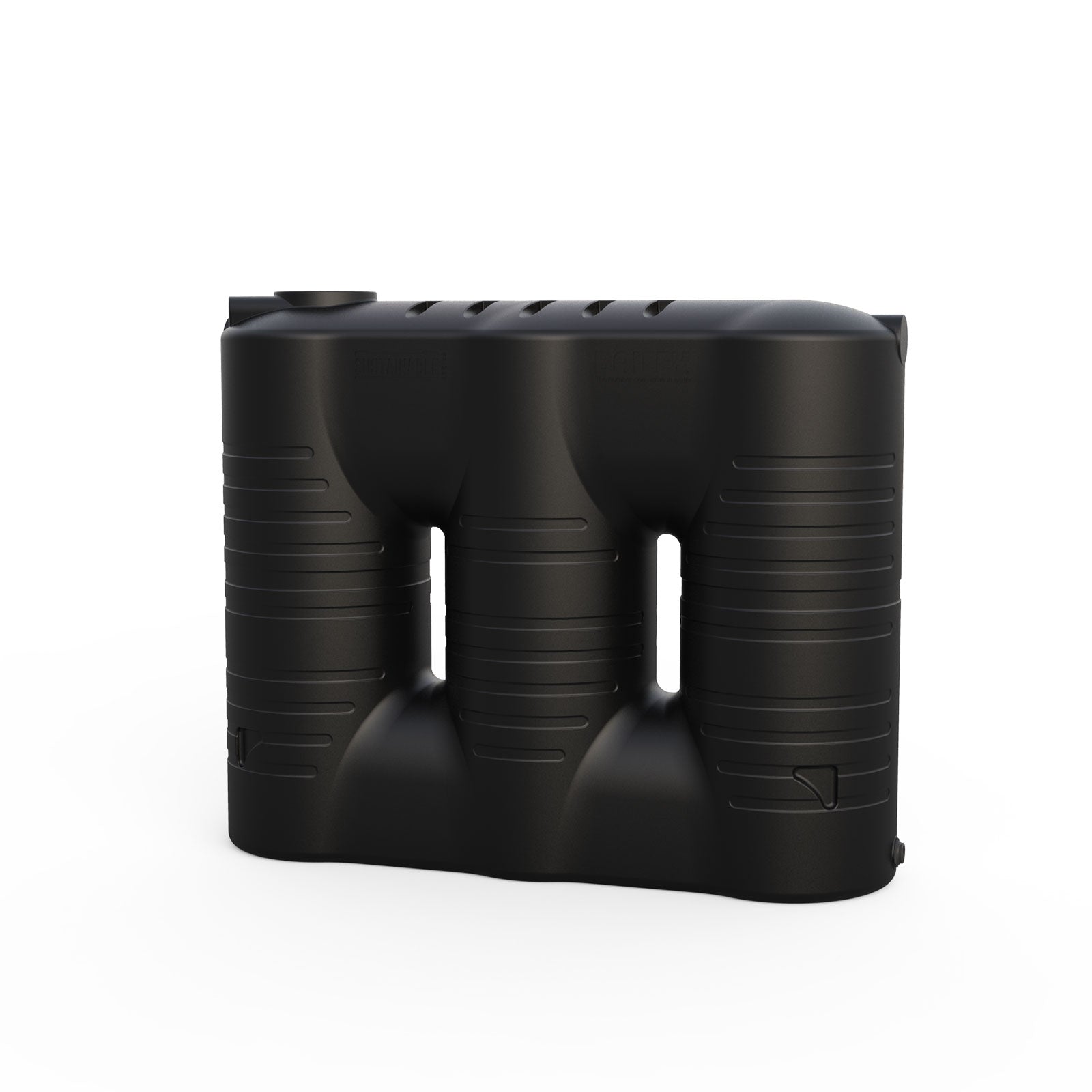 Black 2000L Slimline Water Tank