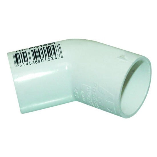 PVC 45 degree elbow fitting