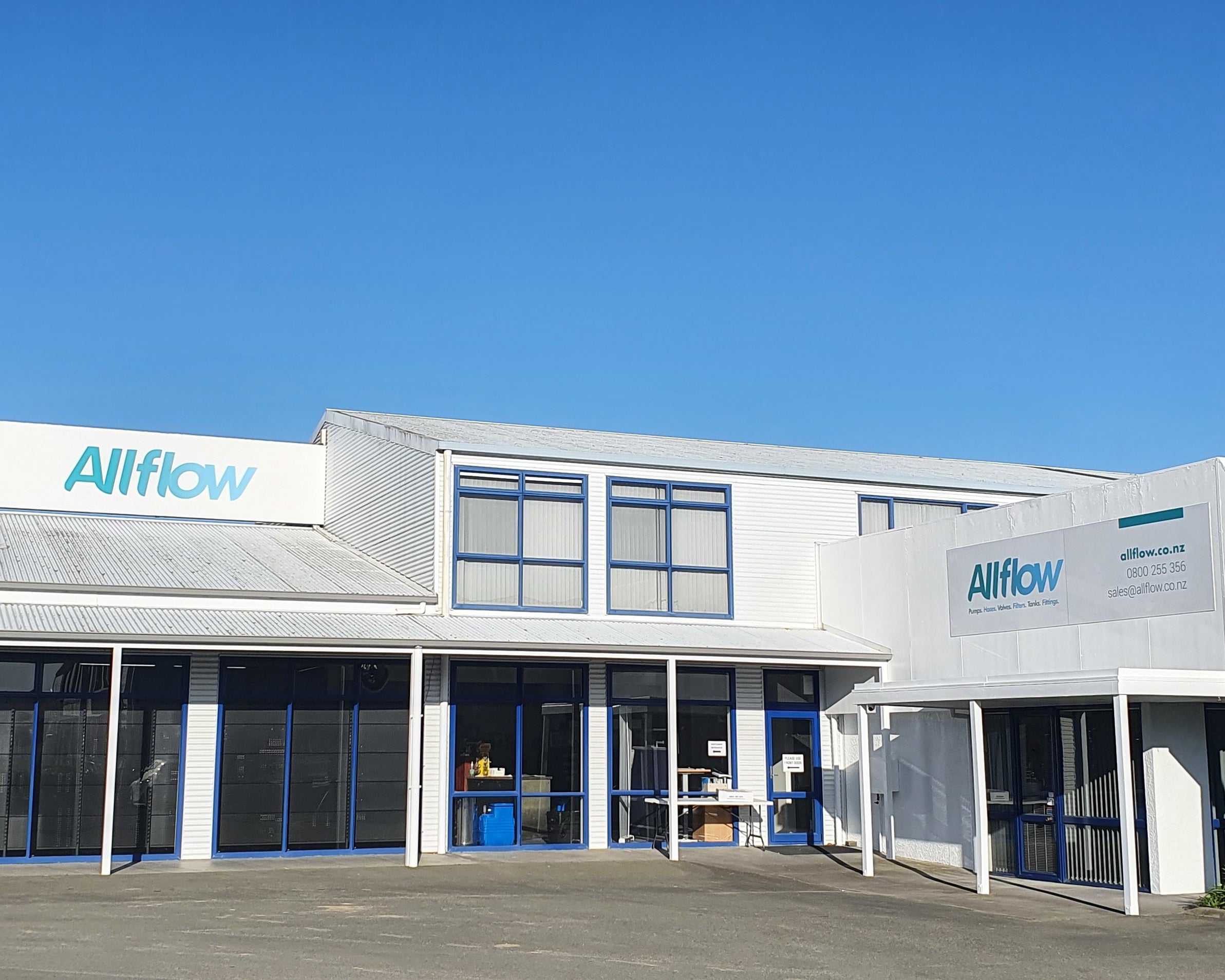 Outside of Allflow shop